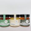 Coffret ariégeois de miels français artisanaux récoltés et mis en pot par l'apicultrice